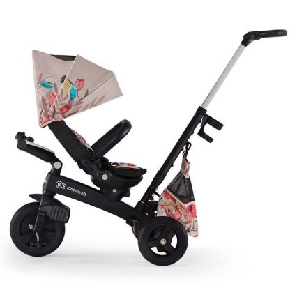 KINDERKRAFT - Детский трехколесный велосипед 5в1 EASYTWIST бежевый/черный