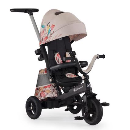 KINDERKRAFT - Детский трехколесный велосипед 5в1 EASYTWIST бежевый/черный