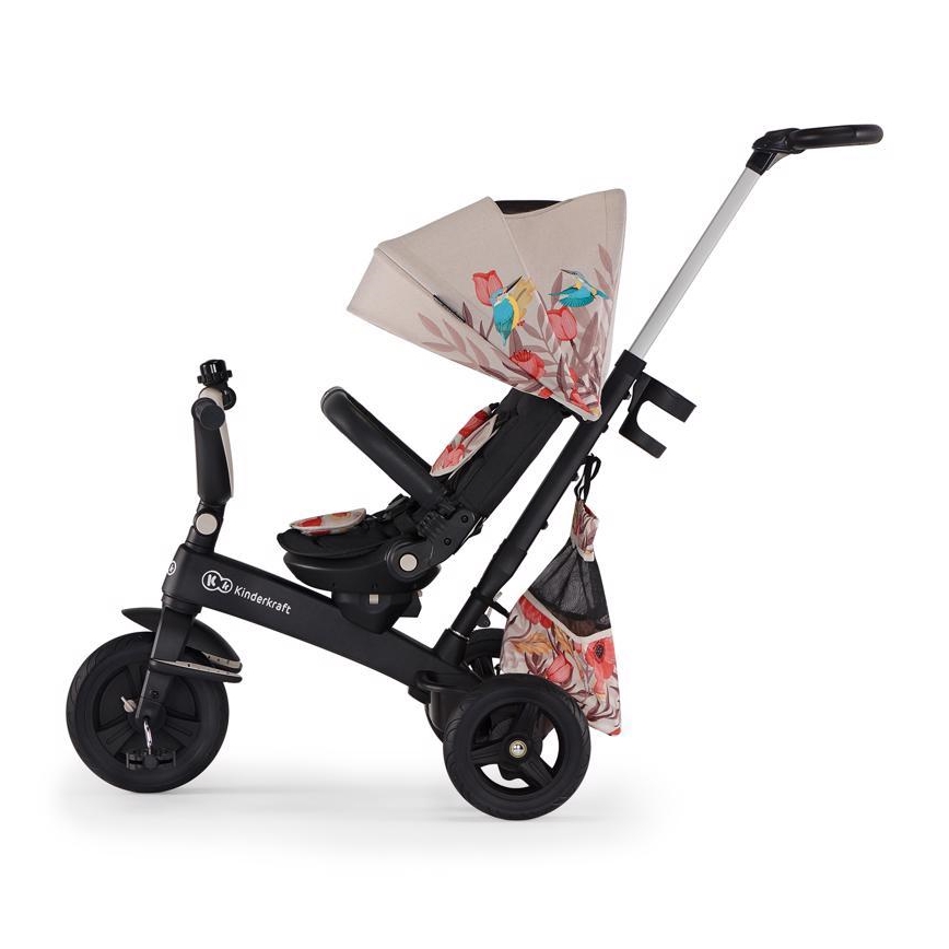 KINDERKRAFT - Детский трехколесный велосипед 5в1 EASYTWIST бежевый/черный