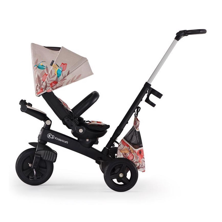 KINDERKRAFT - Детский трехколесный велосипед 5в1 EASYTWIST бежевый/черный
