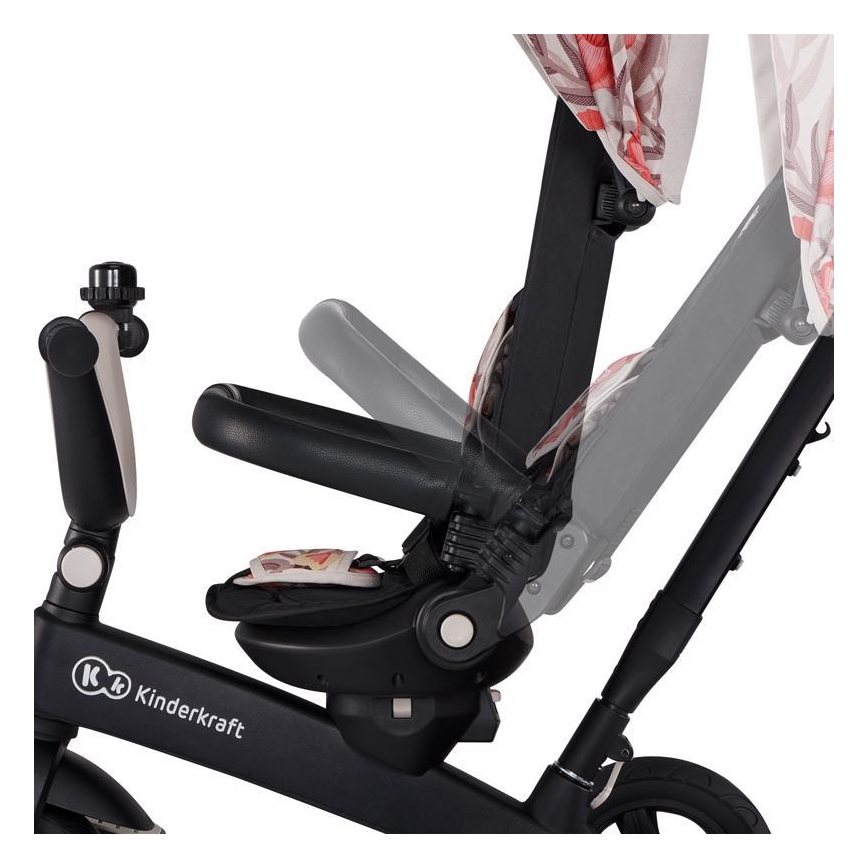 KINDERKRAFT - Детский трехколесный велосипед 5в1 EASYTWIST бежевый/черный