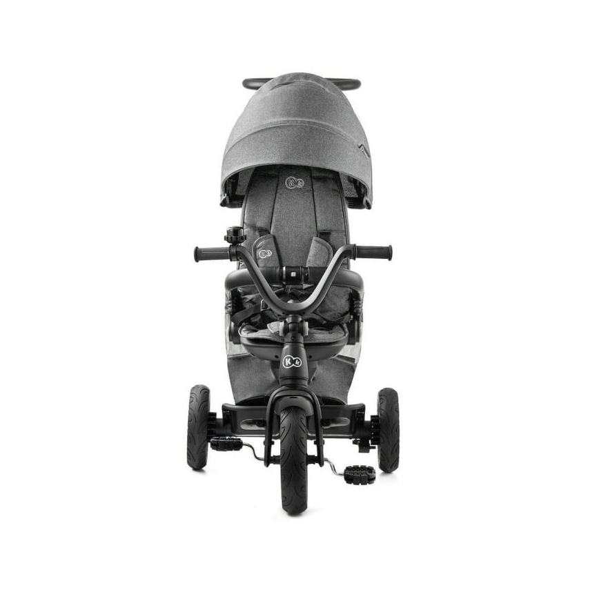 KINDERKRAFT - Детский трехколесный велосипед 5в1 EASYTWIST серый/черный