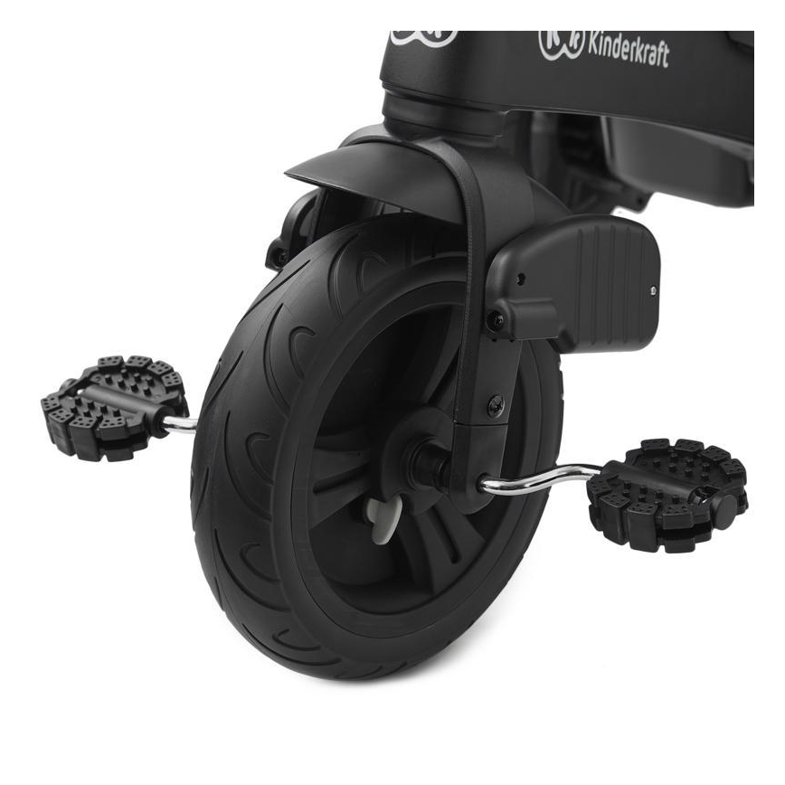 KINDERKRAFT - Детский трехколесный велосипед 5в1 EASYTWIST серый/черный