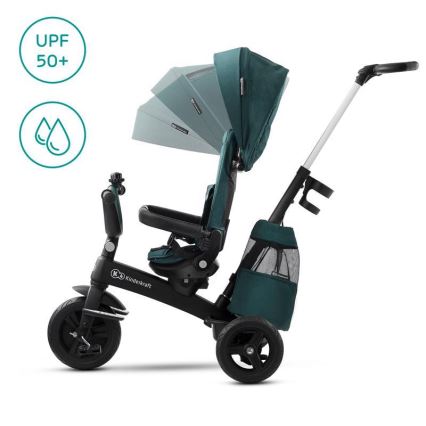 KINDERKRAFT - Детский трехколесный велосипед 5в1 EASYTWIST зеленый/черный