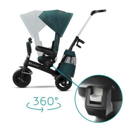 KINDERKRAFT - Детский трехколесный велосипед 5в1 EASYTWIST зеленый/черный