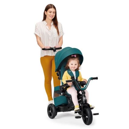 KINDERKRAFT - Детский трехколесный велосипед 5в1 EASYTWIST зеленый/черный