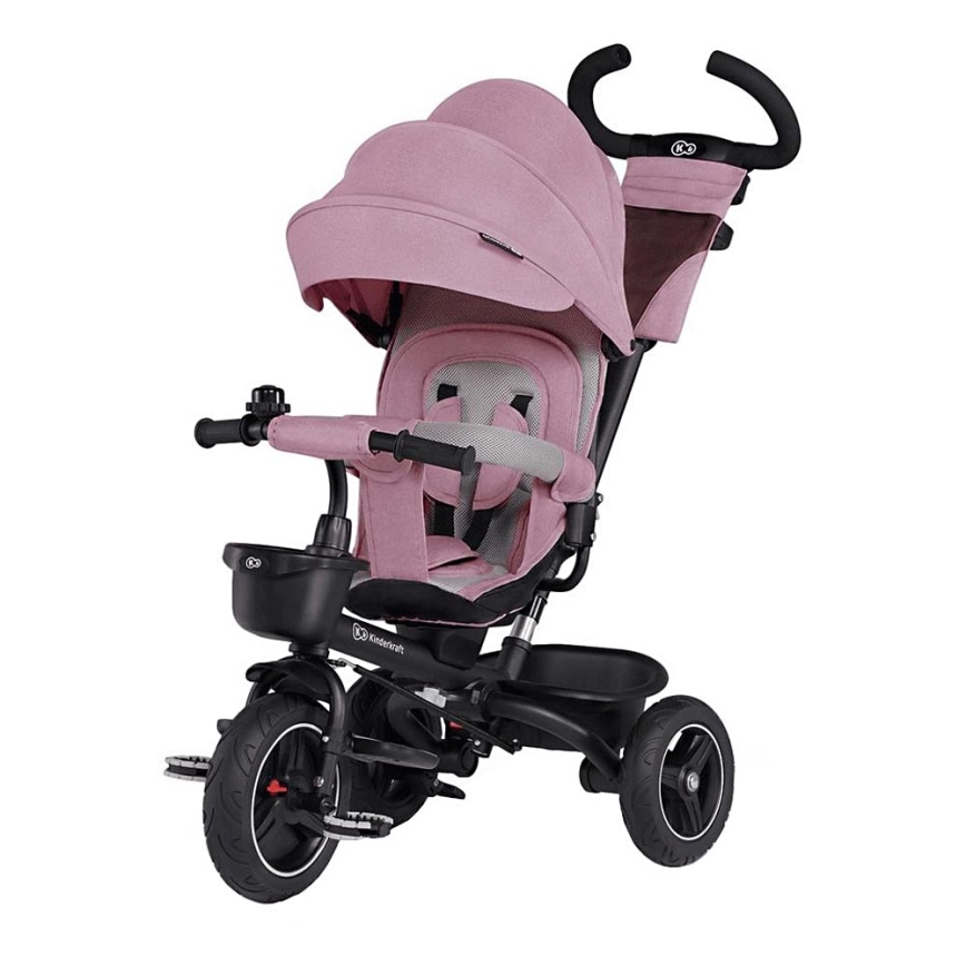 KINDERKRAFT - Детский трехколесный велосипед 5в1 SPINSTEP розовый