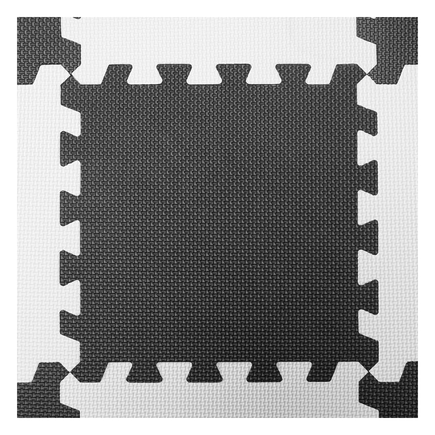 KINDERKRAFT - Детский коврик-пазл LUNO 30шт. черный/белый