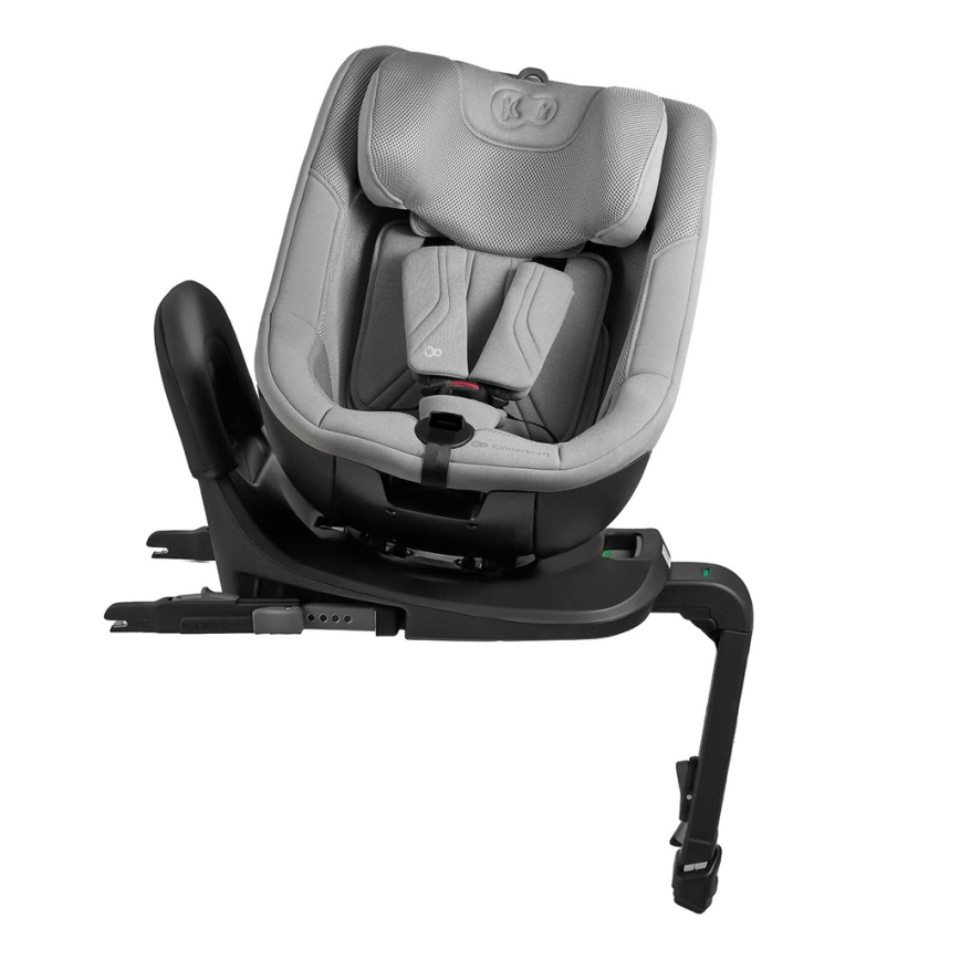 KINDERKRAFT - Детское автокресло с поворотной базой I-GUARD PRO i-Size 61-105 cm серое