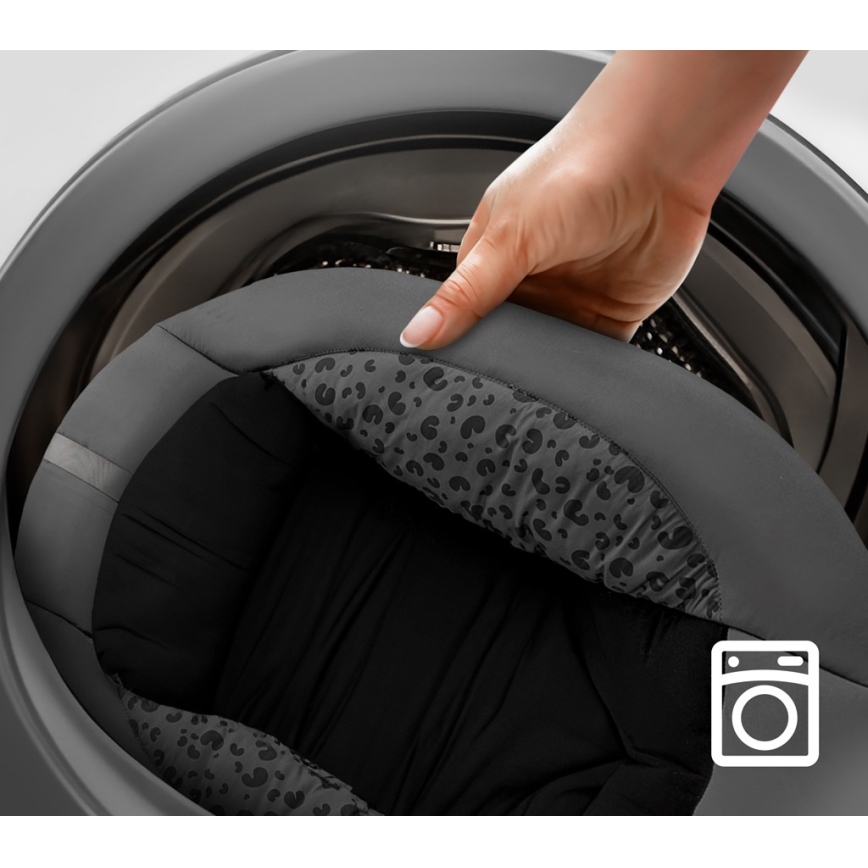 KINDERKRAFT - Детское кресло-качалка с музыкой 2в1 LUMI 4xAAA темно-серый