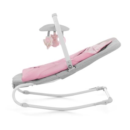KINDERKRAFT - Дитяче вібруюче крісло-гойдалка з мелодією FELIO 2 рожевий