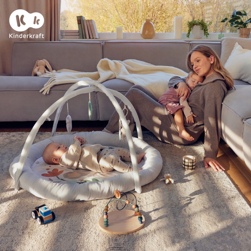 KINDERKRAFT - Дитяча ігрова ковдра COZYPLAY сіра