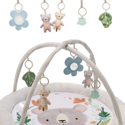 KINDERKRAFT - Дитяча ігрова ковдра COZYPLAY сіра