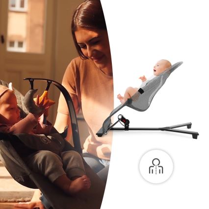 KINDERKRAFT - Дитяче шезлонг MIMI сірий