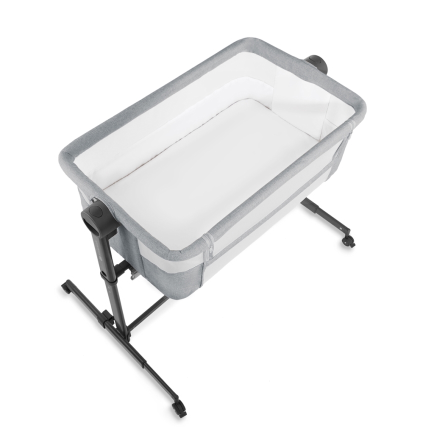 KINDERKRAFT - Дитяче ліжечко NESTE UP 2 світло-сірий