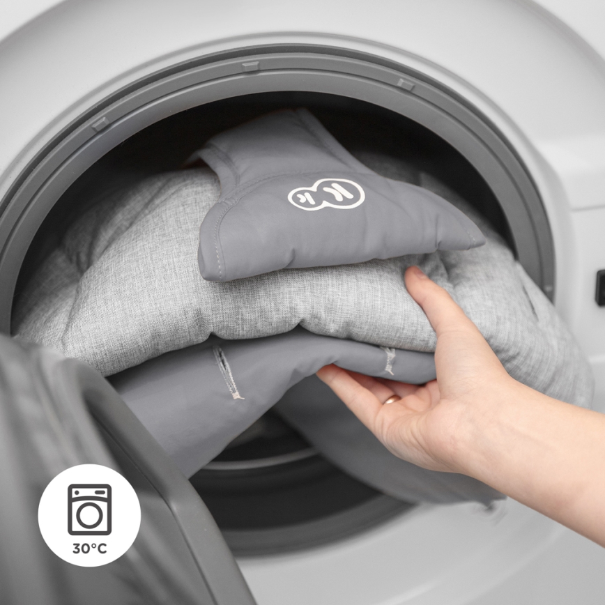 KINDERKRAFT - Дитяче вібруюче крісло-гойдалка з мелодією FELIO 2 сірий