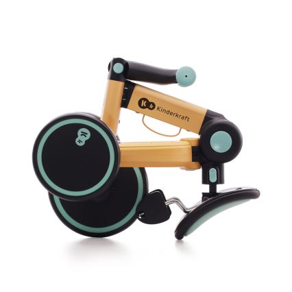 KINDERKRAFT - Дитячий біговел 3в1 4TRIKE жовтий/м'ятний