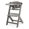 KINDERKRAFT - Дитячий їдальний стілець ENOCK сірий