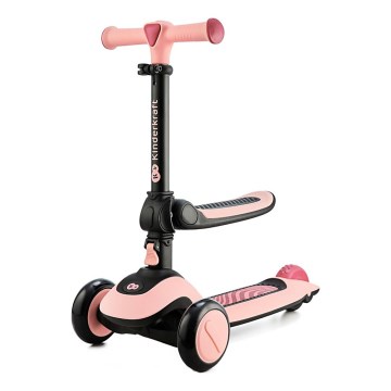 KINDERKRAFT - Дитячий самокат 2в1 HALLEY Rose pink