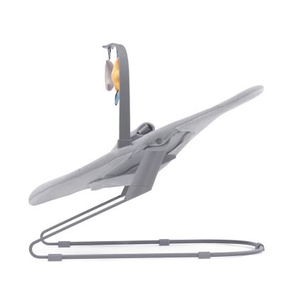 KINDERKRAFT - Дитячий шезлонг-гойдалка CALMEE сірий