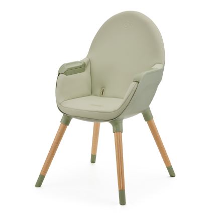 KINDERKRAFT - Дитяче їдальне крісло 2в1 FINI2 бук/зелений