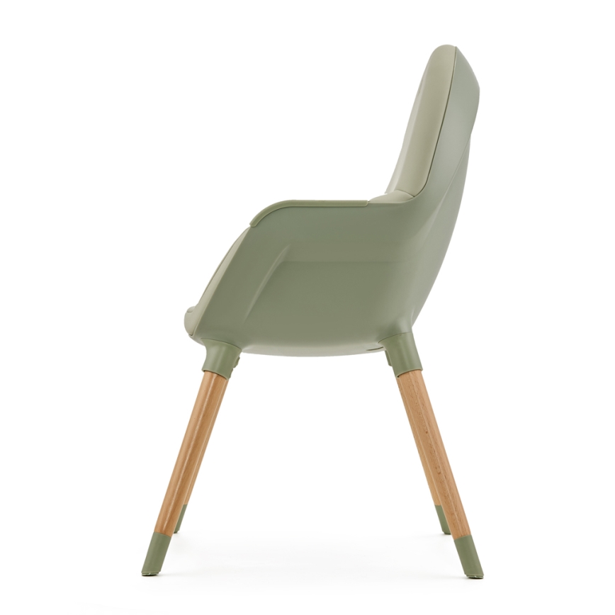 KINDERKRAFT - Дитяче їдальне крісло 2в1 FINI2 бук/зелений