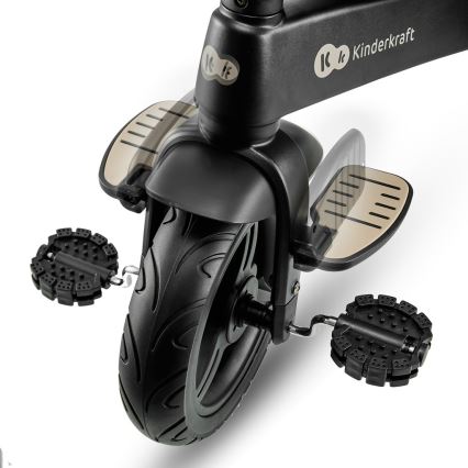 KINDERKRAFT - Дитячий триколісний велосипед 5 в 1 EASYTWIST бежевий