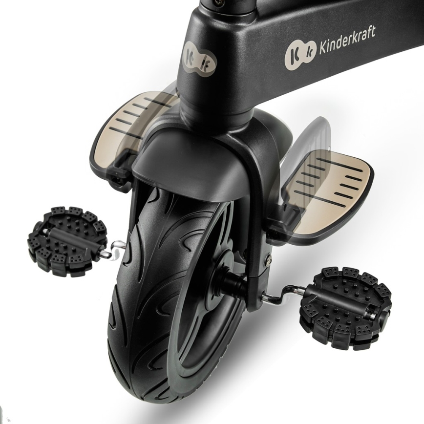 KINDERKRAFT - Дитячий триколісний велосипед 5 в 1 EASYTWIST бежевий