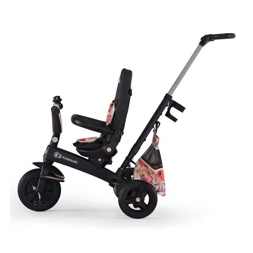 KINDERKRAFT - Дитячий триколісний велосипед 5в1 EASYTWIST бежевий/чорний