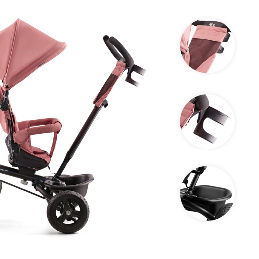 KINDERKRAFT - Дитячий триколісний велосипед AVEO рожевий