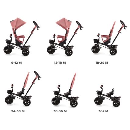 KINDERKRAFT - Дитячий триколісний велосипед AVEO рожевий