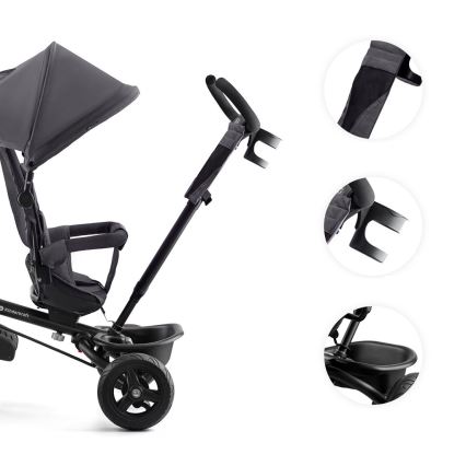 KINDERKRAFT - Дитячий триколісний велосипед AVEO сірий