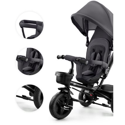 KINDERKRAFT - Дитячий триколісний велосипед AVEO сірий