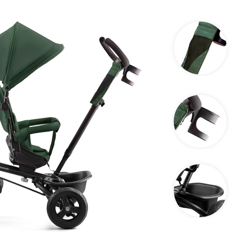 KINDERKRAFT - Дитячий триколісний велосипед AVEO зелений