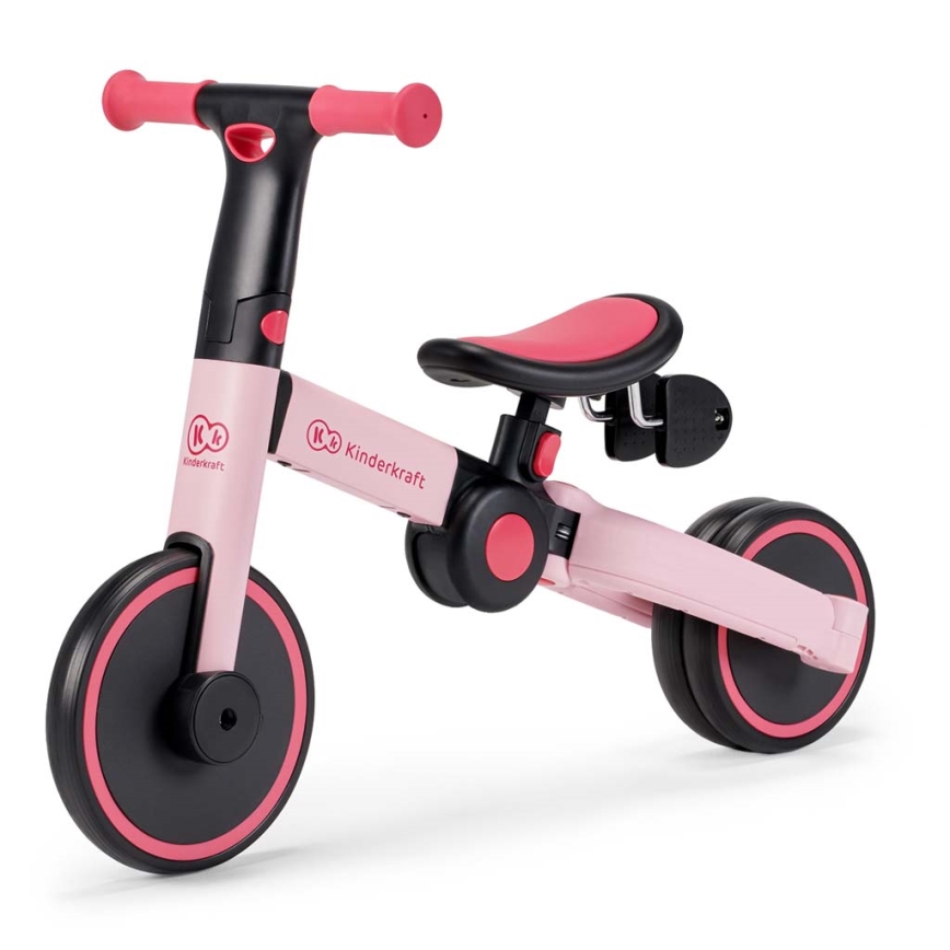 KINDERKRAFT - Дитячий біговел 3в1 4TRIKE рожевий