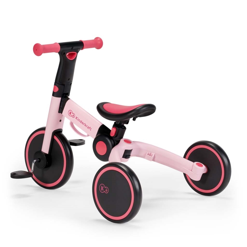 KINDERKRAFT - Дитячий біговел 3в1 4TRIKE рожевий