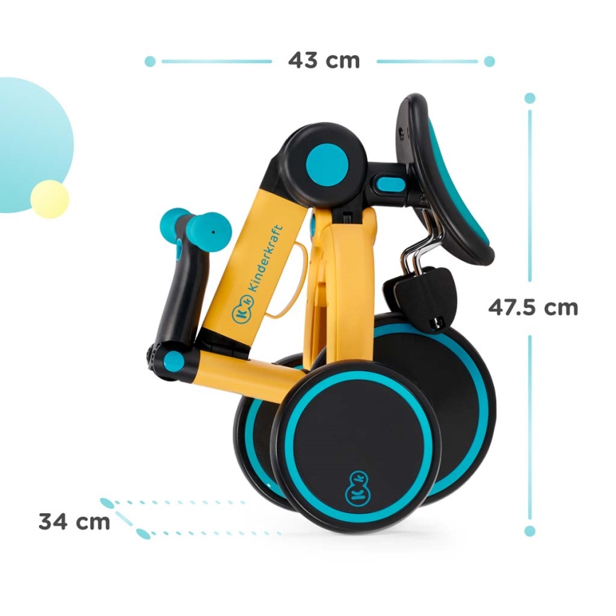 KINDERKRAFT - Дитячий біговел 3в1 4TRIKE рожевий