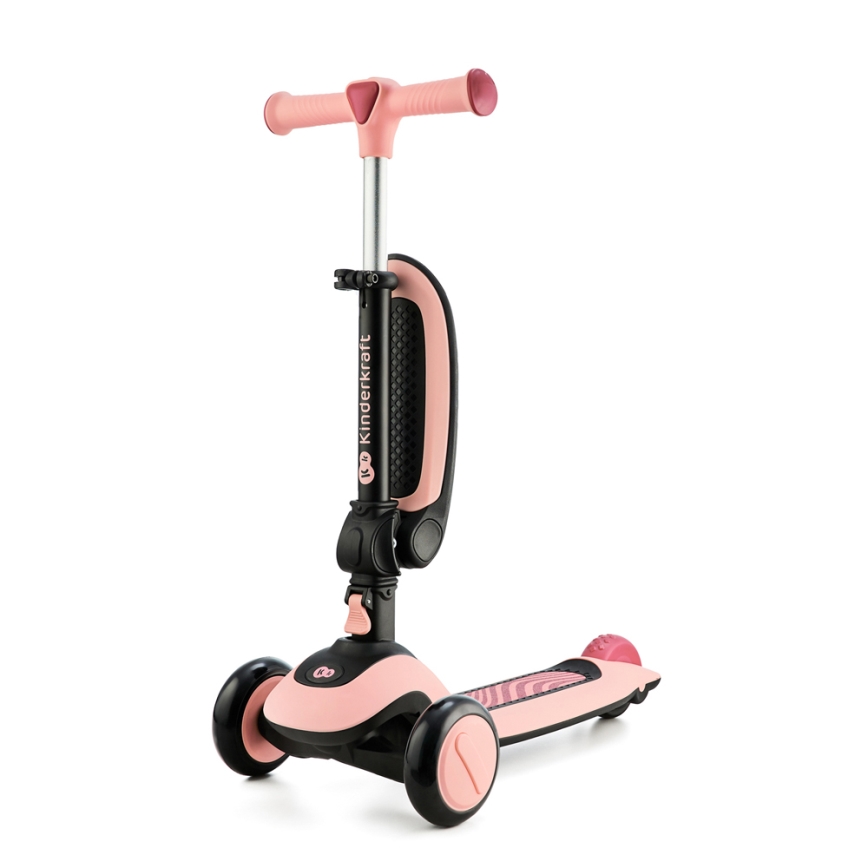 KINDERKRAFT - Дитячий самокат 2в1 HALLEY Rose pink