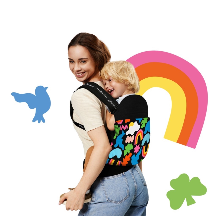 KINDERKRAFT - Дитячий слінг HUGGY Happy shapes