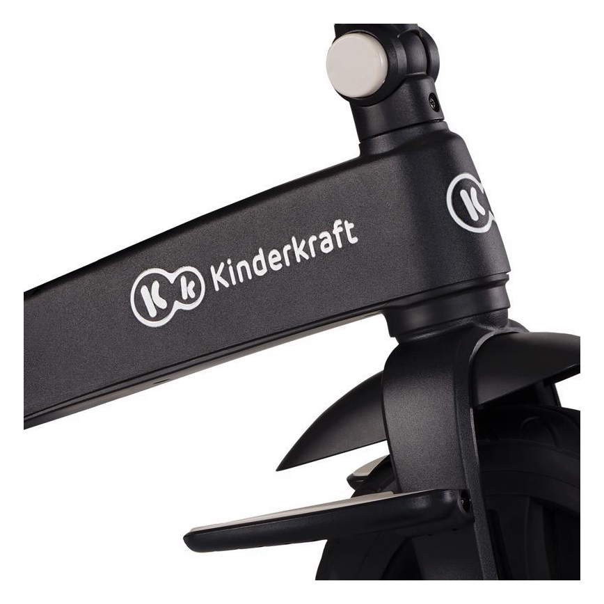 KINDERKRAFT - Дитячий триколісний велосипед 5в1 EASYTWIST бежевий/чорний