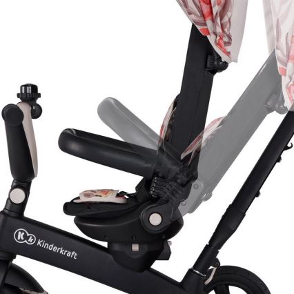 KINDERKRAFT - Дитячий триколісний велосипед 5в1 EASYTWIST бежевий/чорний