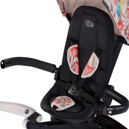 KINDERKRAFT - Дитячий триколісний велосипед 5в1 EASYTWIST бежевий/чорний
