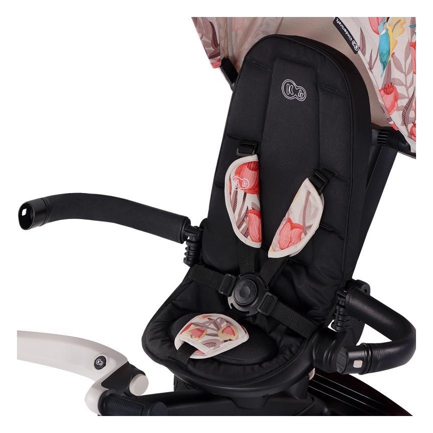 KINDERKRAFT - Дитячий триколісний велосипед 5в1 EASYTWIST бежевий/чорний