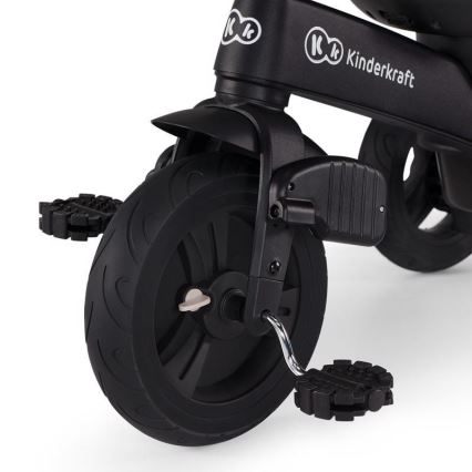 KINDERKRAFT - Дитячий триколісний велосипед 5в1 EASYTWIST бежевий/чорний