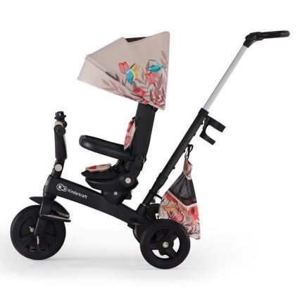 KINDERKRAFT - Дитячий триколісний велосипед 5в1 EASYTWIST бежевий/чорний