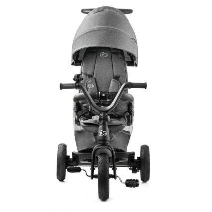 KINDERKRAFT - Дитячий триколісний велосипед 5v1 EASYTWIST сірий/чорний