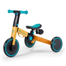 KINDERKRAFT - Дитячий триколісний велосипед 3v1 4TRIKE жовтий/бірюзовий