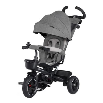 KINDERKRAFT - Дитячий триколісний велосипед 5в1 SPINSTEP сірий