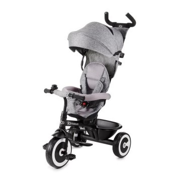 KINDERKRAFT - Дитячий триколісний велосипед ASTON сірий