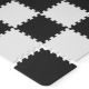 KINDERKRAFT - Дитячий килимок-пазл LUNO 30 шт. чорний/білий